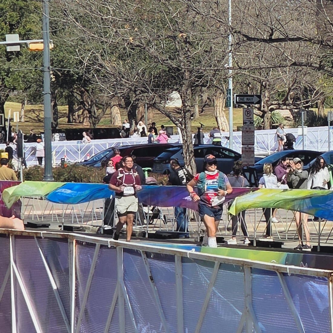 Johny running during the Austin Marathon