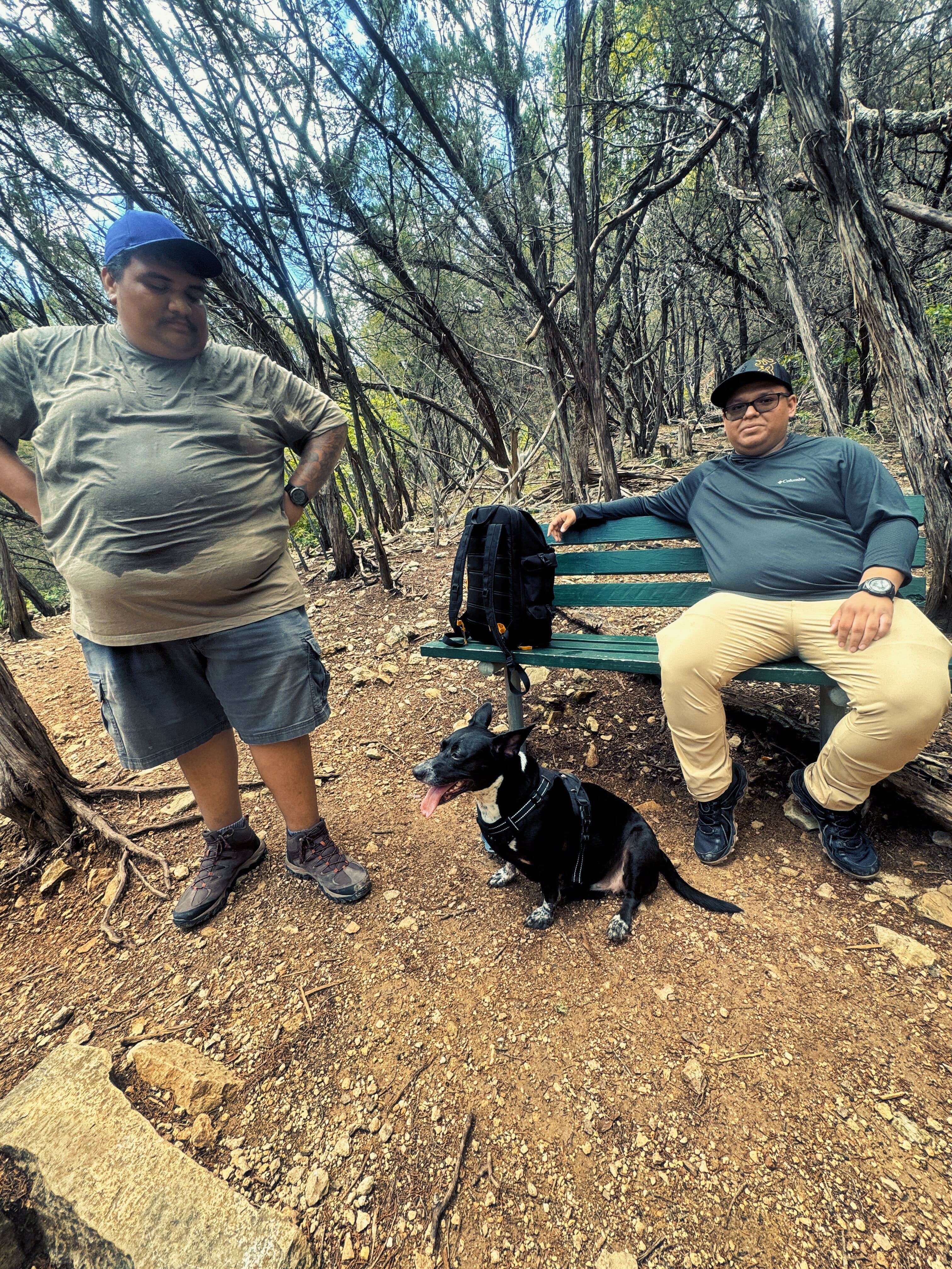 Runner heading into the woods